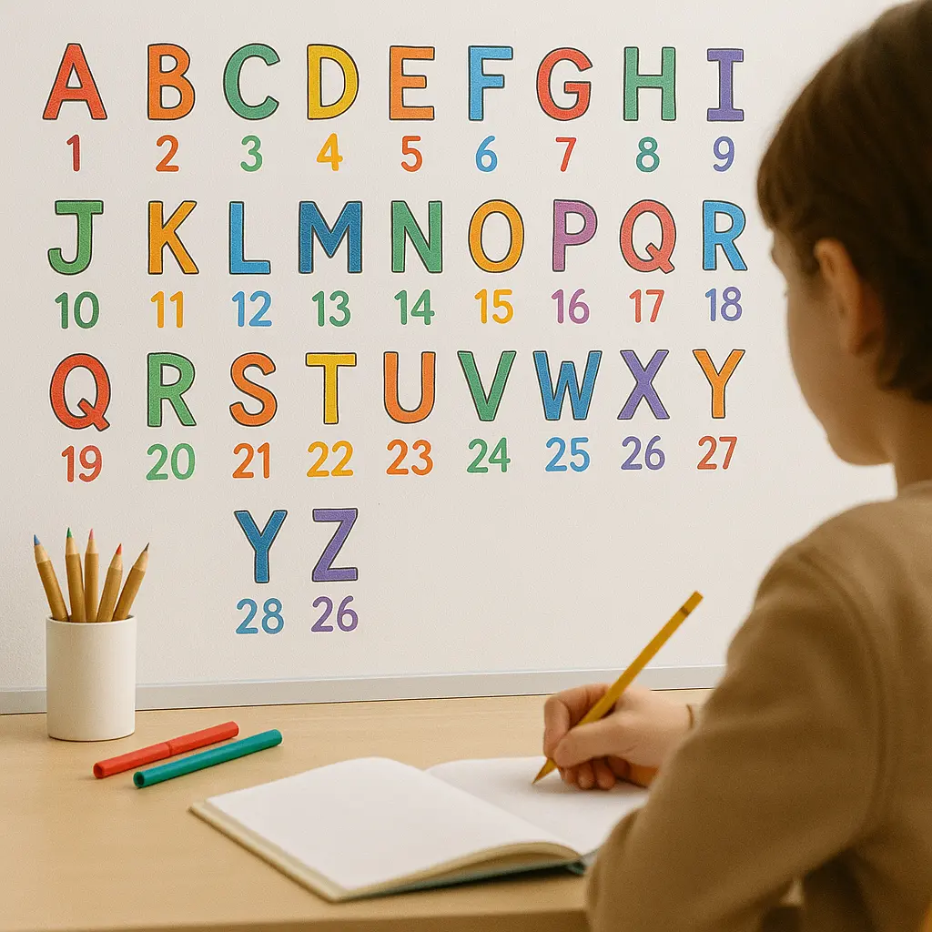 Alphabet Chiffre A 1 Z 26 Code Lettre Et Num ro