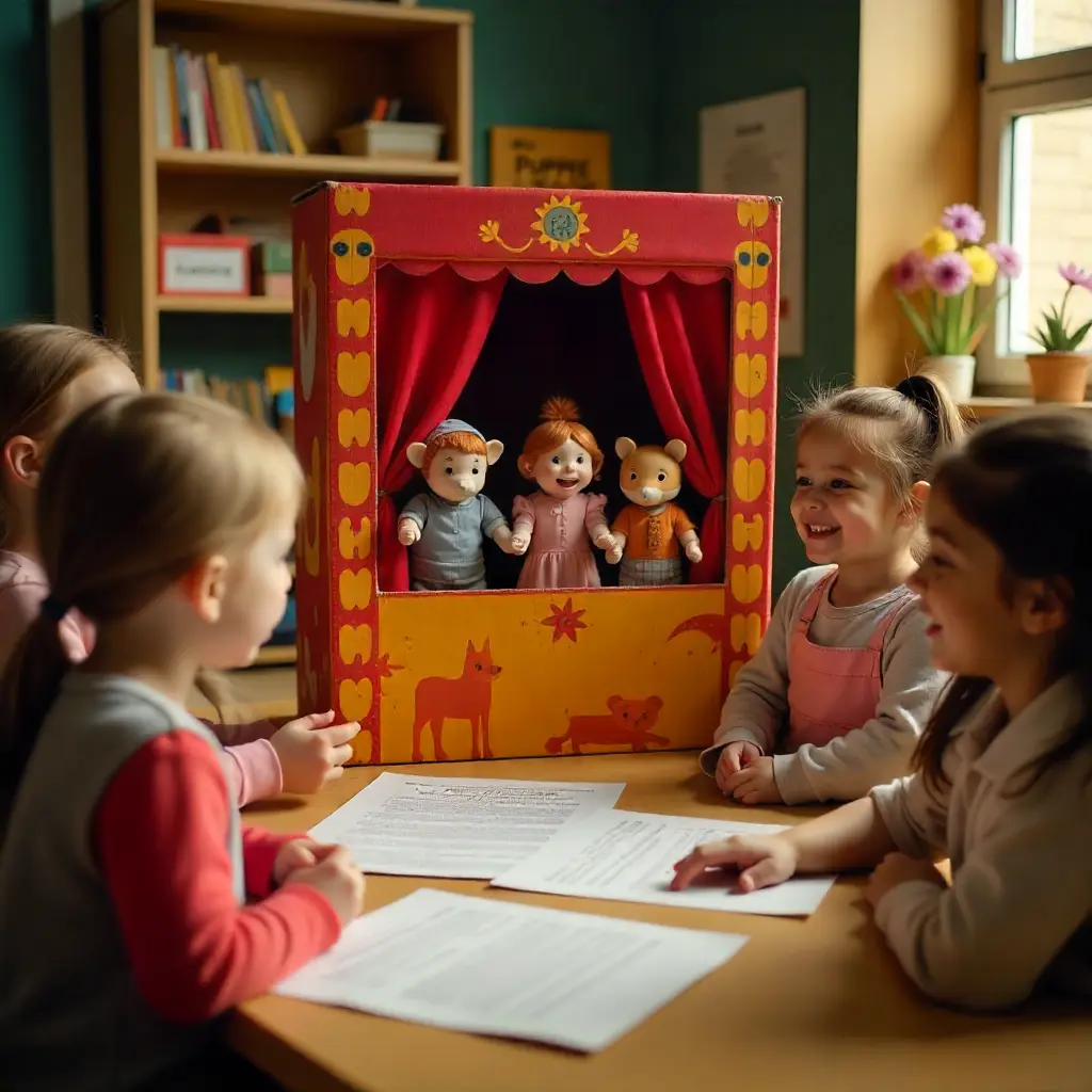 Marionnette à Main En Peluche Pour Enfants - Environ 30 Cm, Douce, Pour Jeux De Rôle Et Contes, Cadeau éducatif